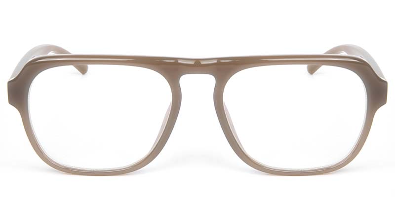 Square Glasses Brown