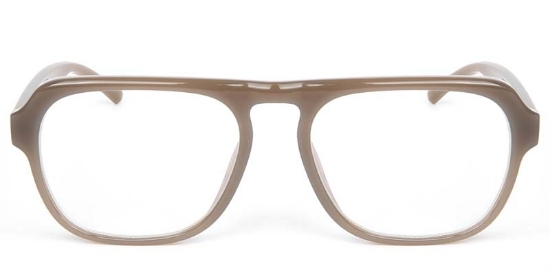 Square Brown Glasses