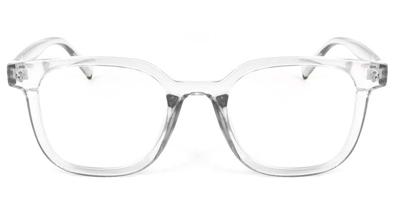 Square Glasses Transparent