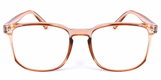 Square Brown Glasses