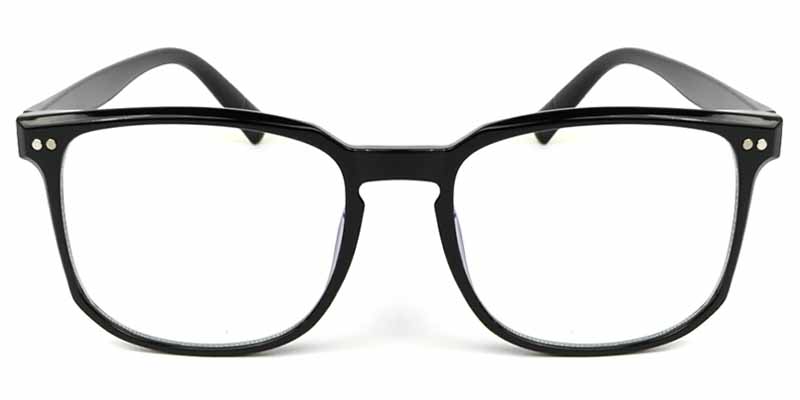 Square Glasses Black