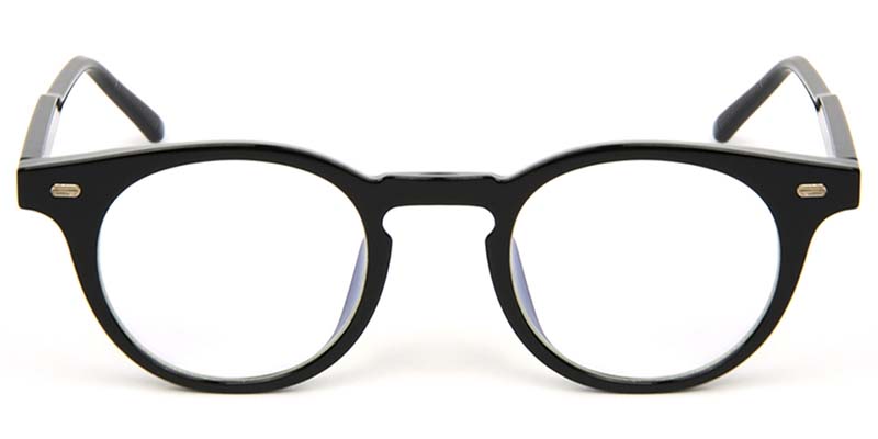 Round Glasses Black