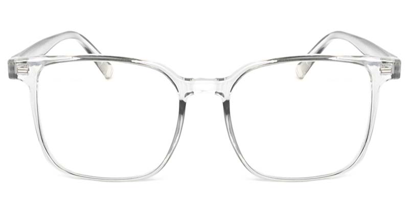 Square Glasses Transparent