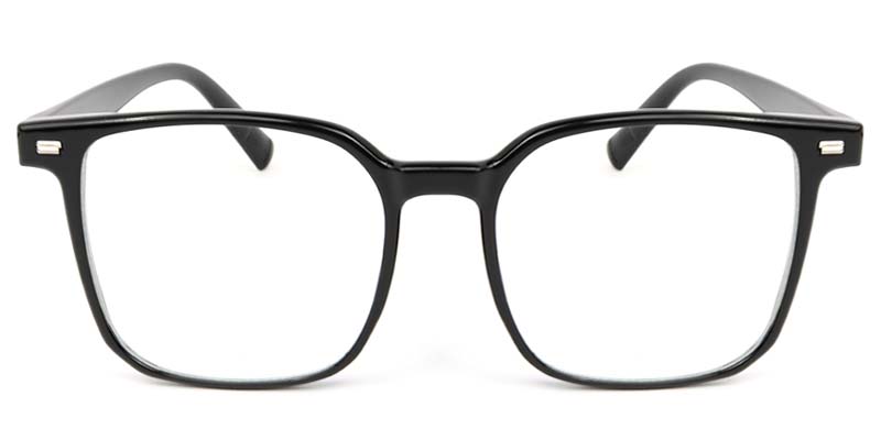 Square Glasses Black
