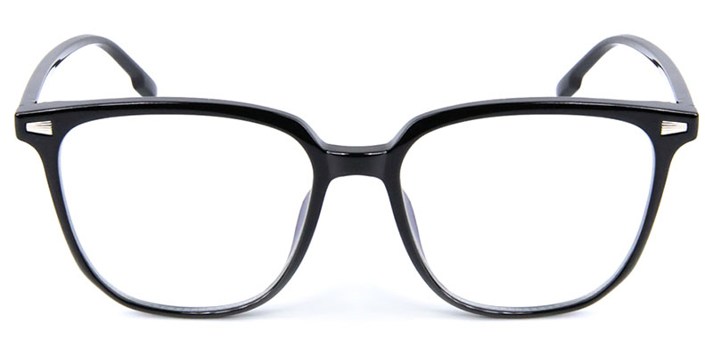 Square Glasses Black