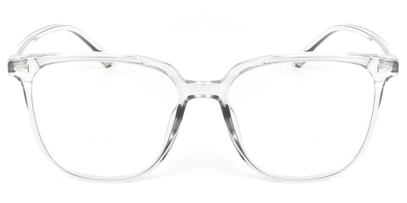 Square Glasses Transparent