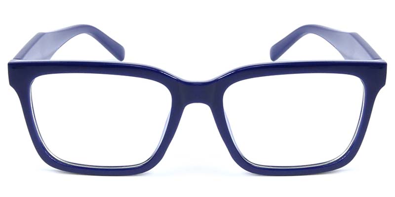 Rectangle Glasses Blue