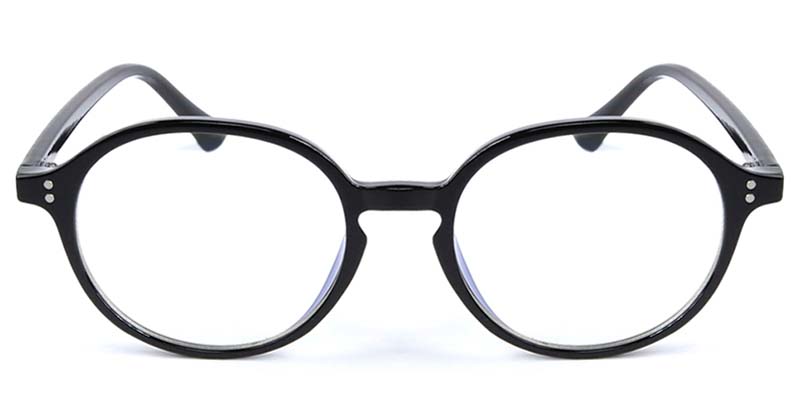 Round Glasses Black