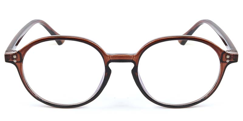 Round Glasses Brown