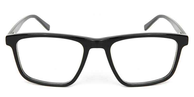 Rectangle Glasses Black
