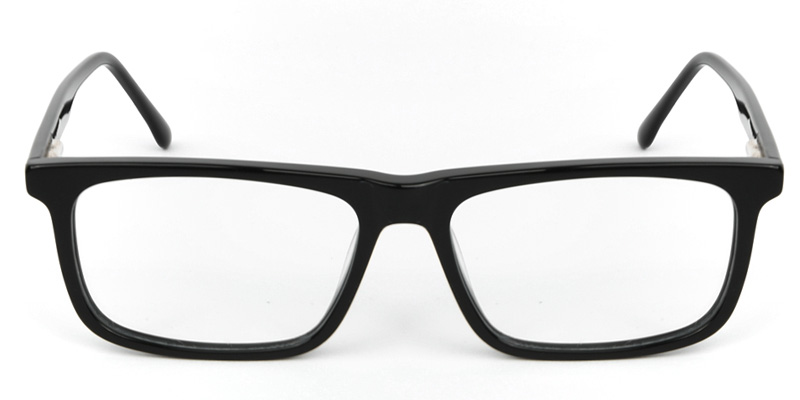 Rectangle Glasses Black