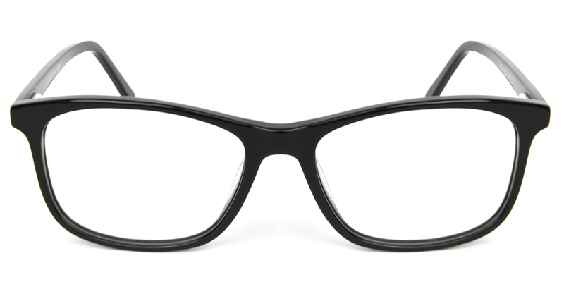 Rectangle Glasses Black