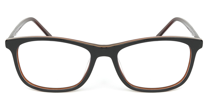 Rectangle Glasses Black
