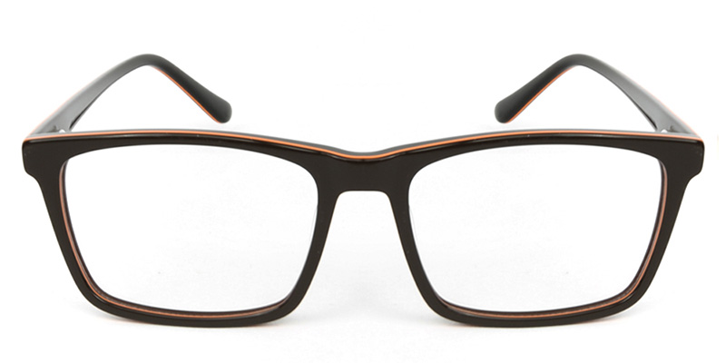 Rectangle Glasses Black