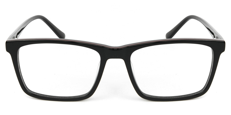 Rectangle Glasses Black