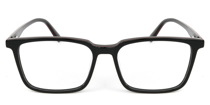Rectangle Glasses Black
