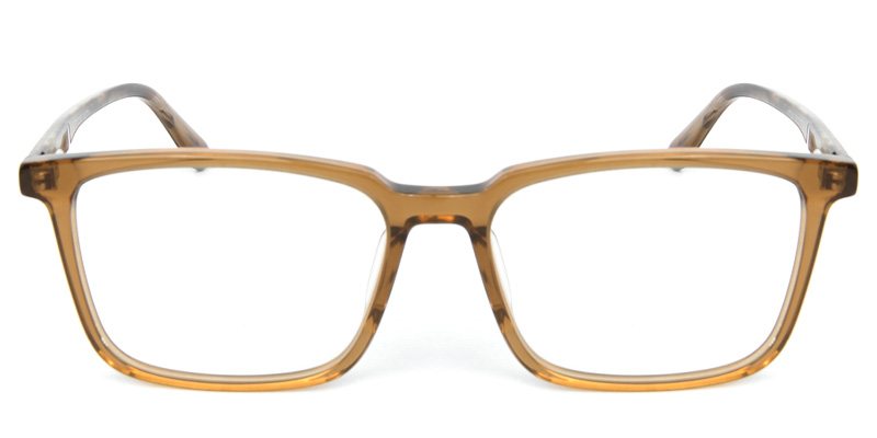 Rectangle Glasses Brown