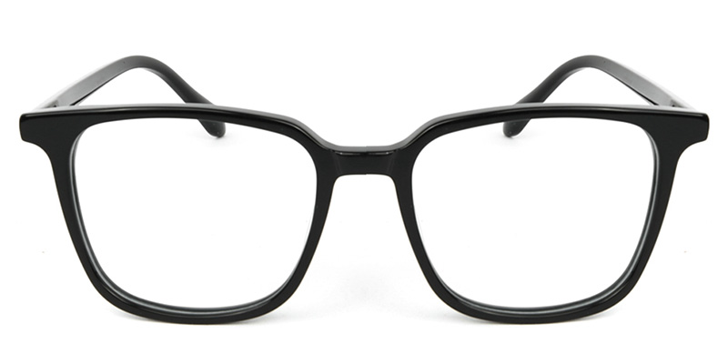 Square Glasses Black