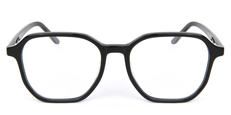 Square Glasses Black