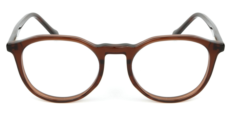 Oval Glasses Brown