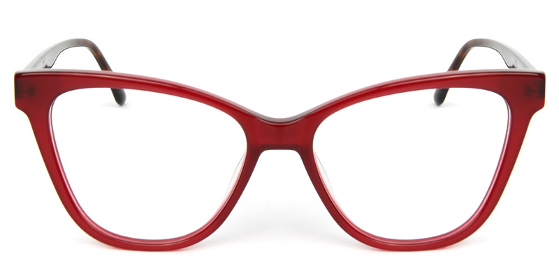 Cat Eye Glasses Red