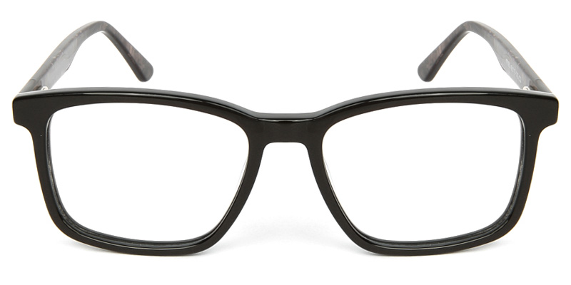 Square Glasses Black