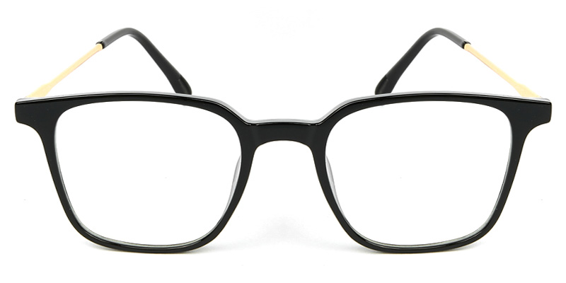 Square Glasses Black