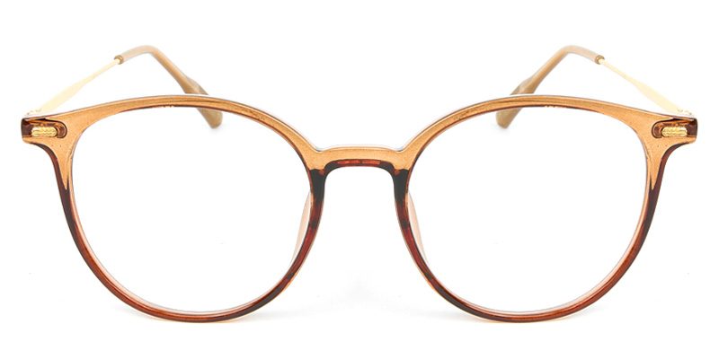 Round Glasses Brown