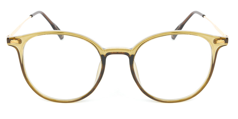 Round Glasses Green