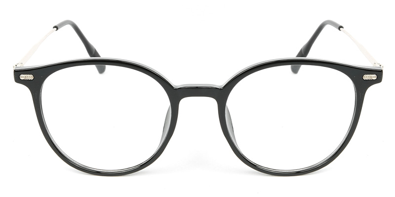 Round Glasses Black