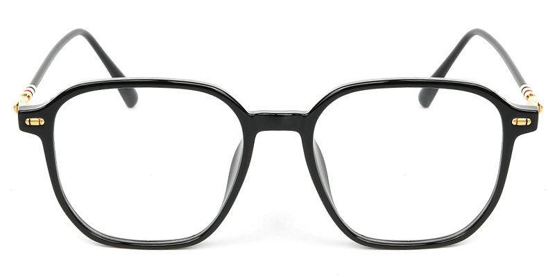 Square Glasses Black