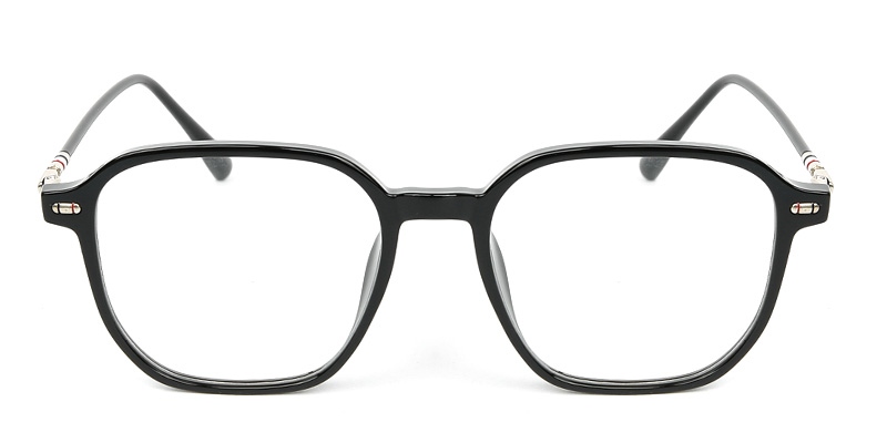 Square Glasses Black