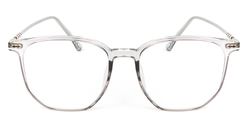 Square Glasses Transparent