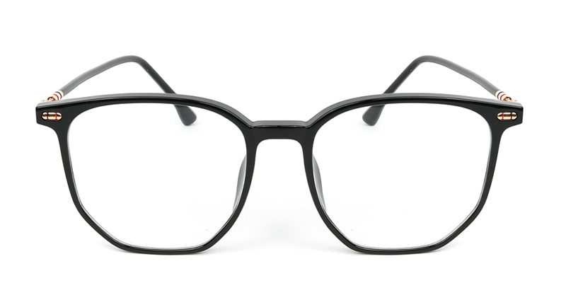 Square Glasses Black