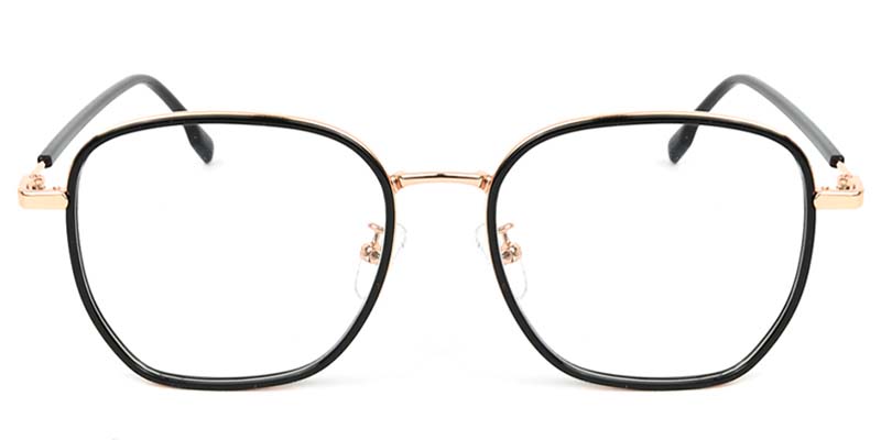 Geometric Glasses Black