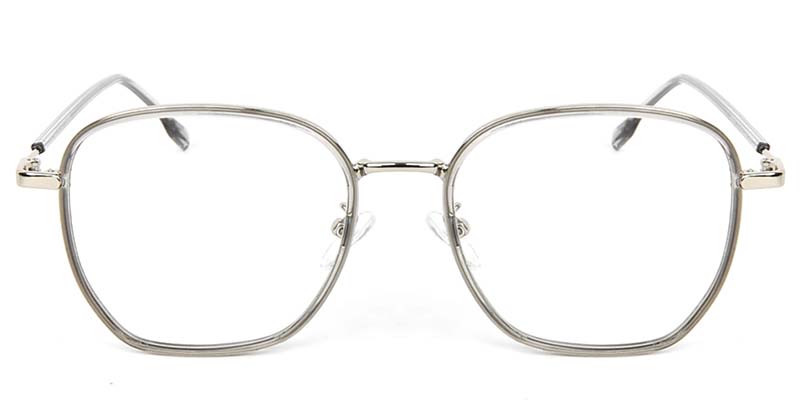 Geometric Glasses Gray