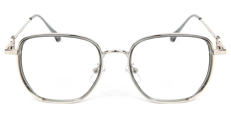 Geometric Glasses Gray