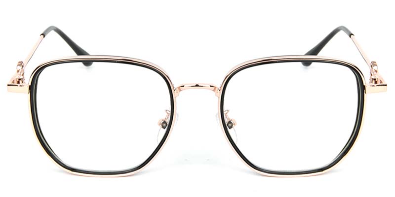 Geometric Glasses Black