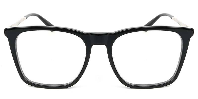 Square Glasses Black
