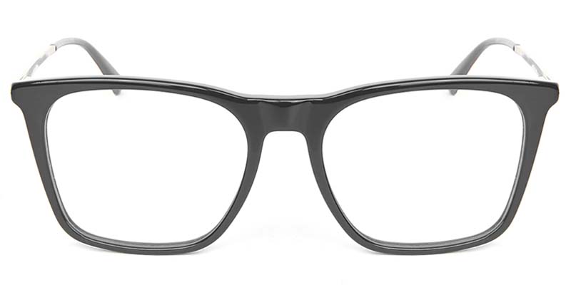 Square Glasses Black