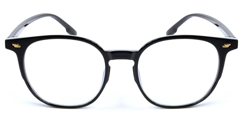 Round Glasses Black
