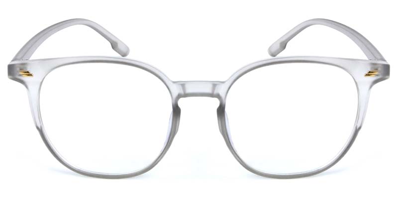 Round Glasses Transparent