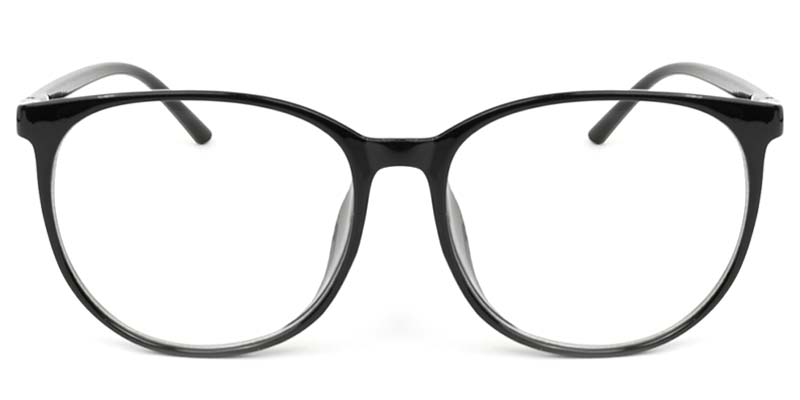 Round Glasses Black