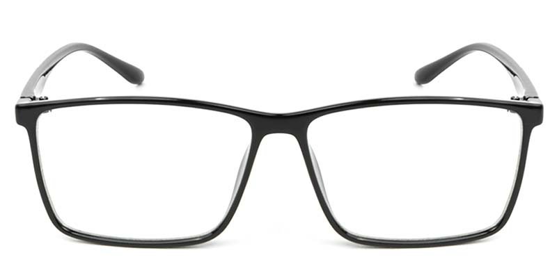 Rectangle Glasses Black