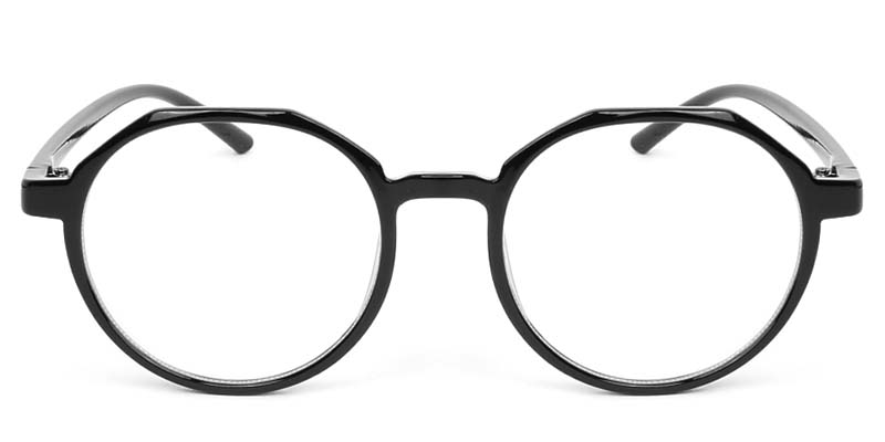 Round Glasses Black