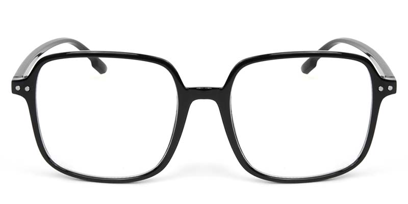 Square Glasses Black