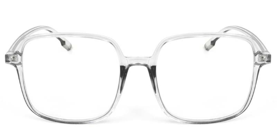 Square Gray Glasses