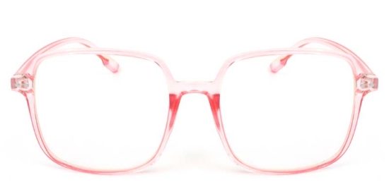 Square Pink Glasses