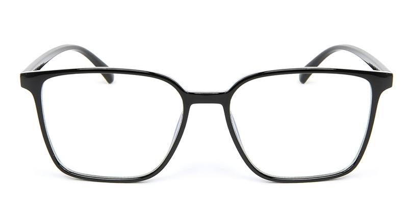 Square Glasses Black