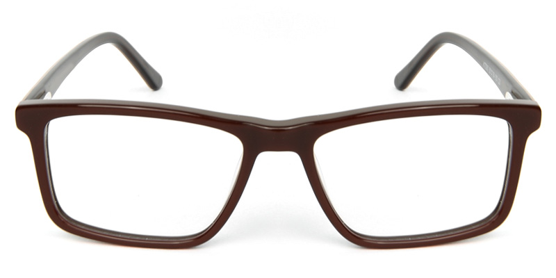 Rectangle Glasses Brown